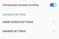Vibe UI Homescreen types