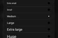LG G6 Font Size