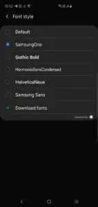 Samsung Galaxy S10: How to Change System Fonts and Font Size 3 Galaxy S10 Change font