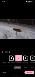 Pixel 8 video effect