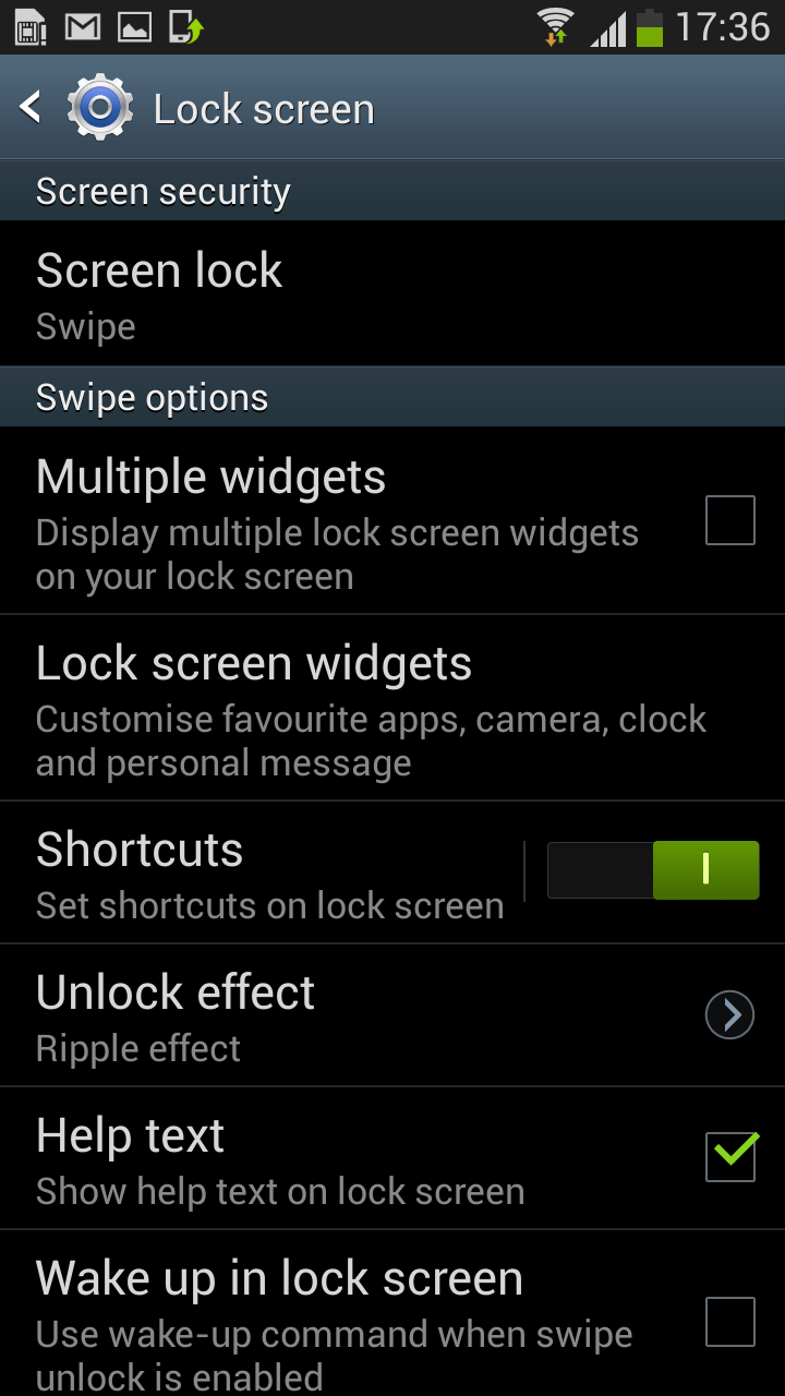 SGS3 lockscreen