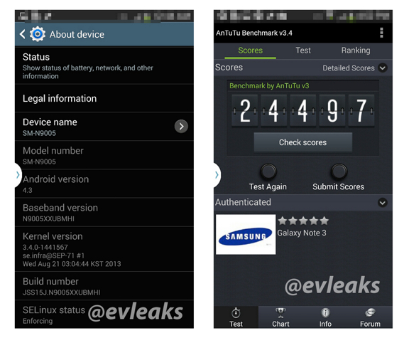 note3 about evleaks