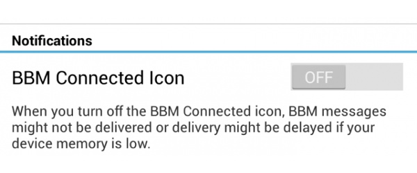 BBM notifications