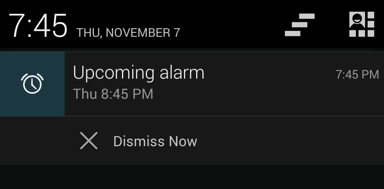 alarm notification