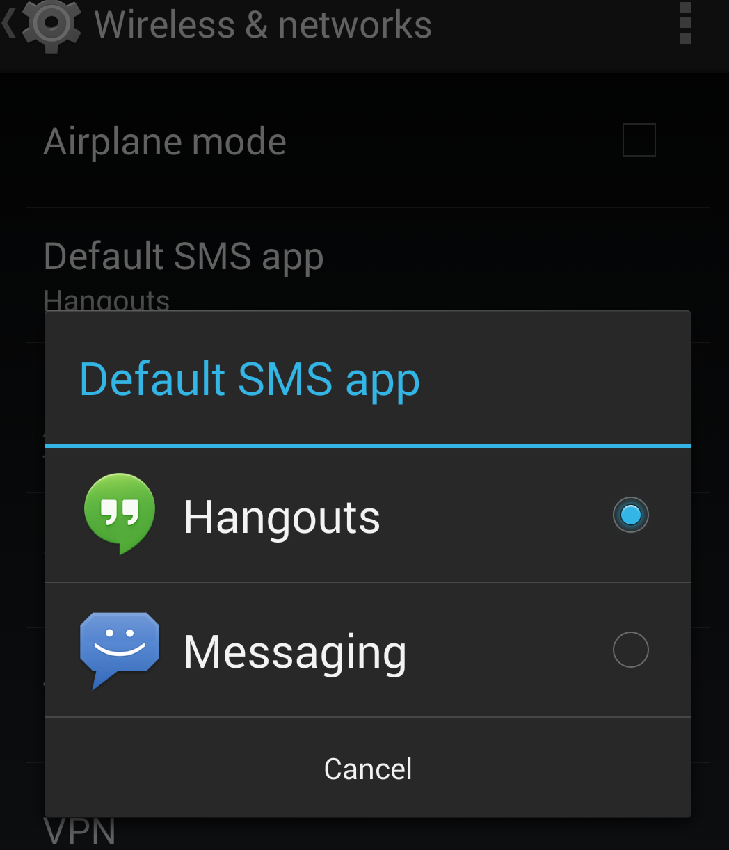 kitkat sms