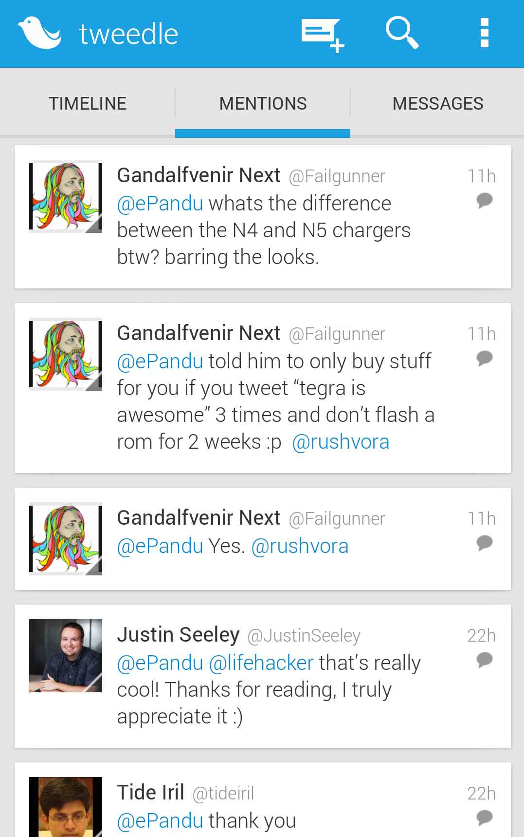 tweedle app