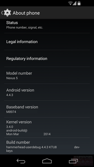 Android 4.4.3 screenshot