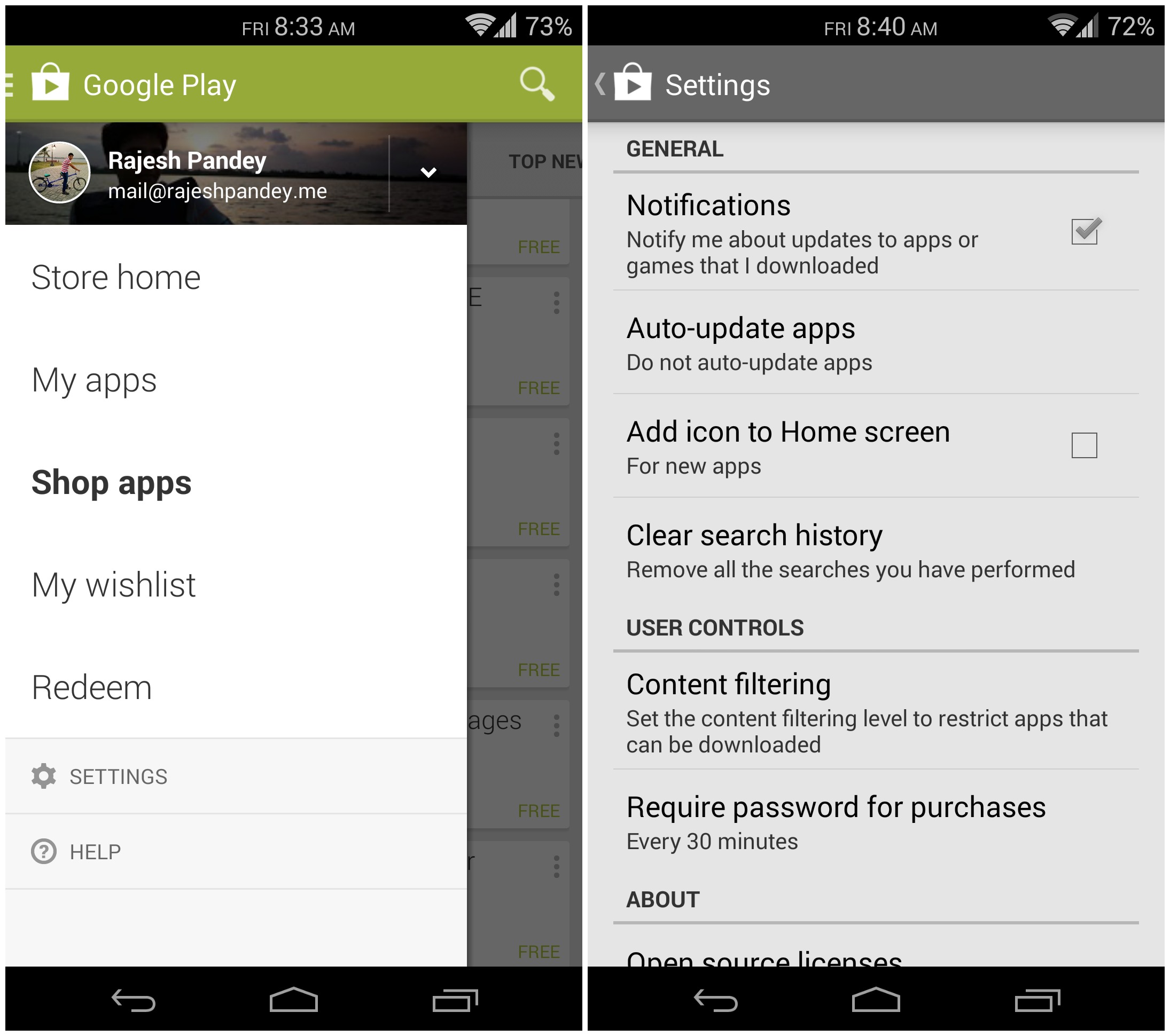 new play store