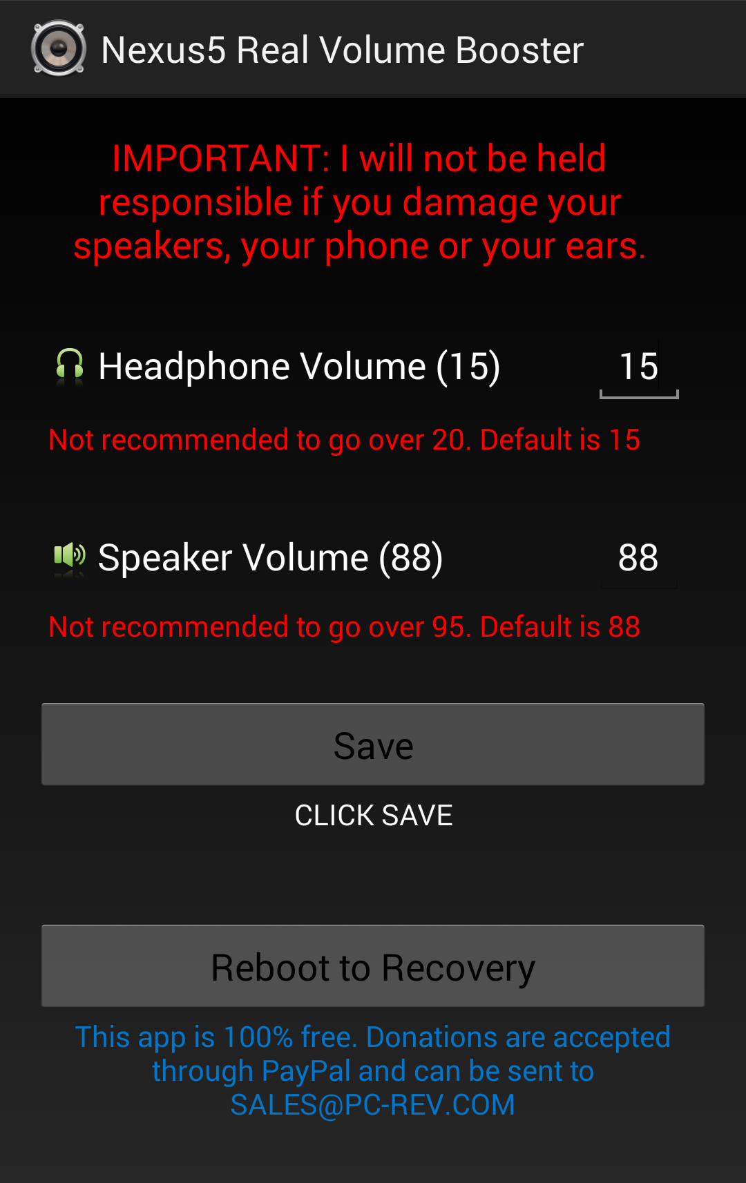 N5 volume booster