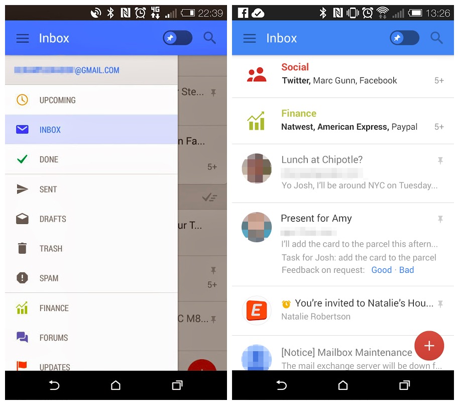 new gmail f