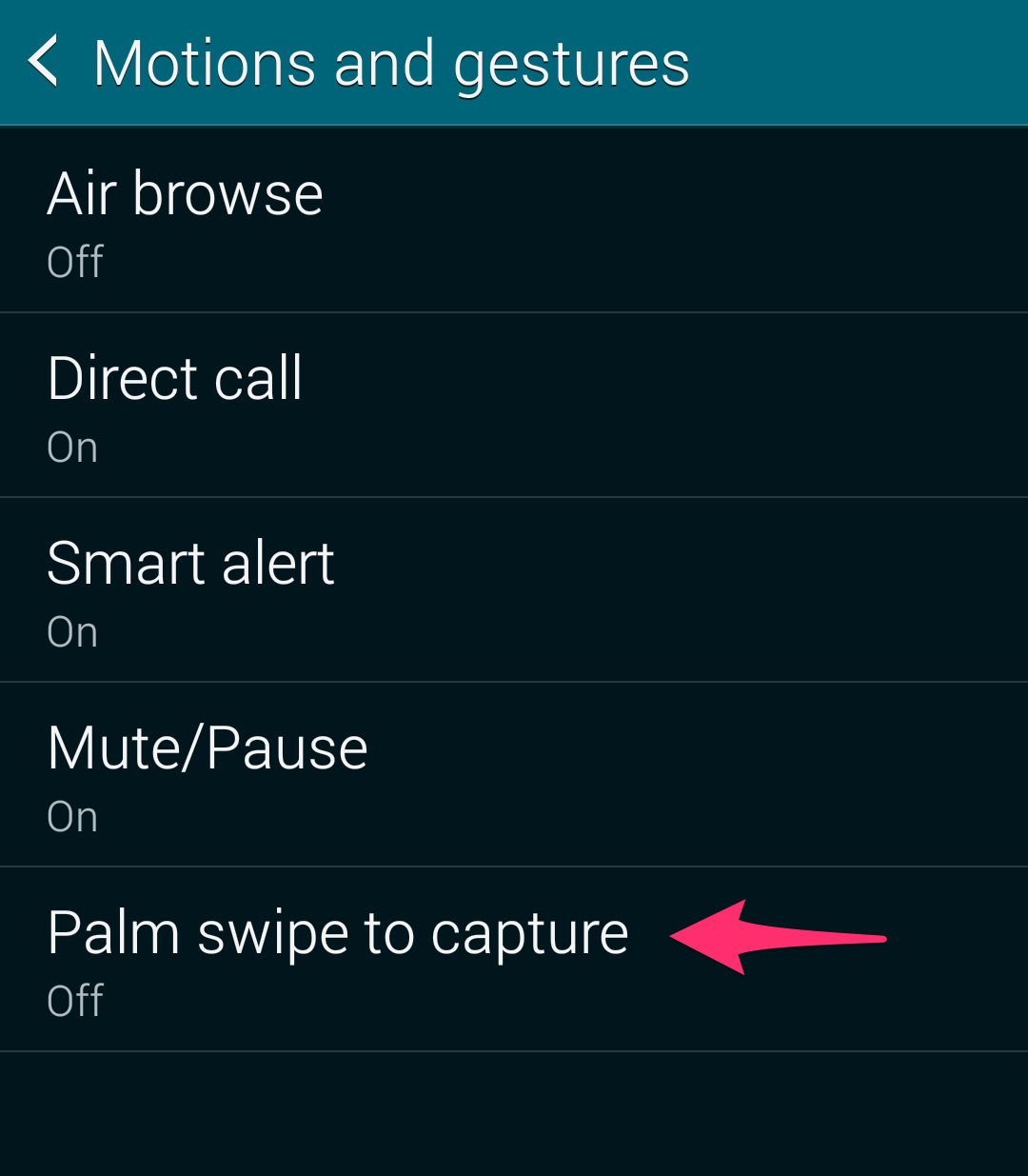palm swipe