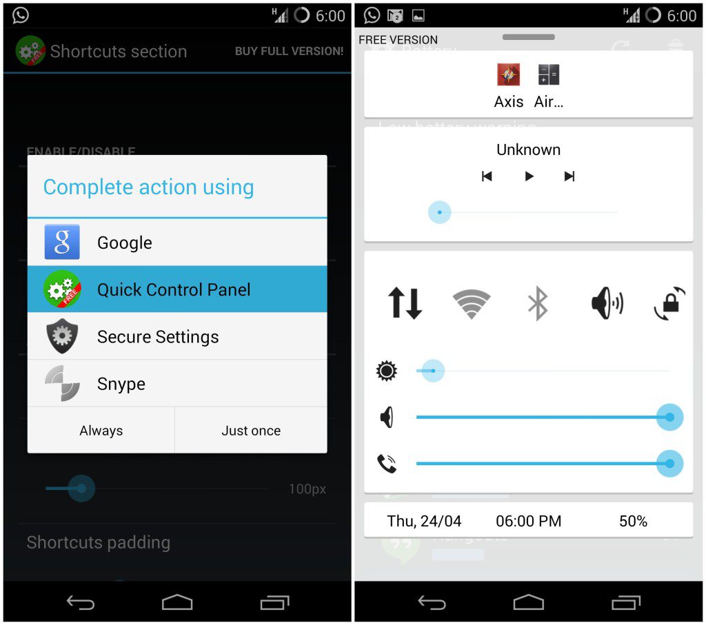 How To Get An IOS 7-like Control Center On Your Android Device