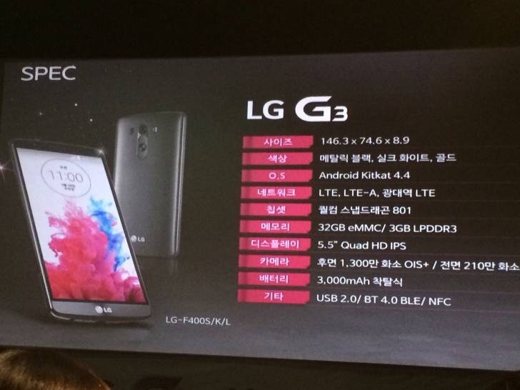 LG G3 official leak
