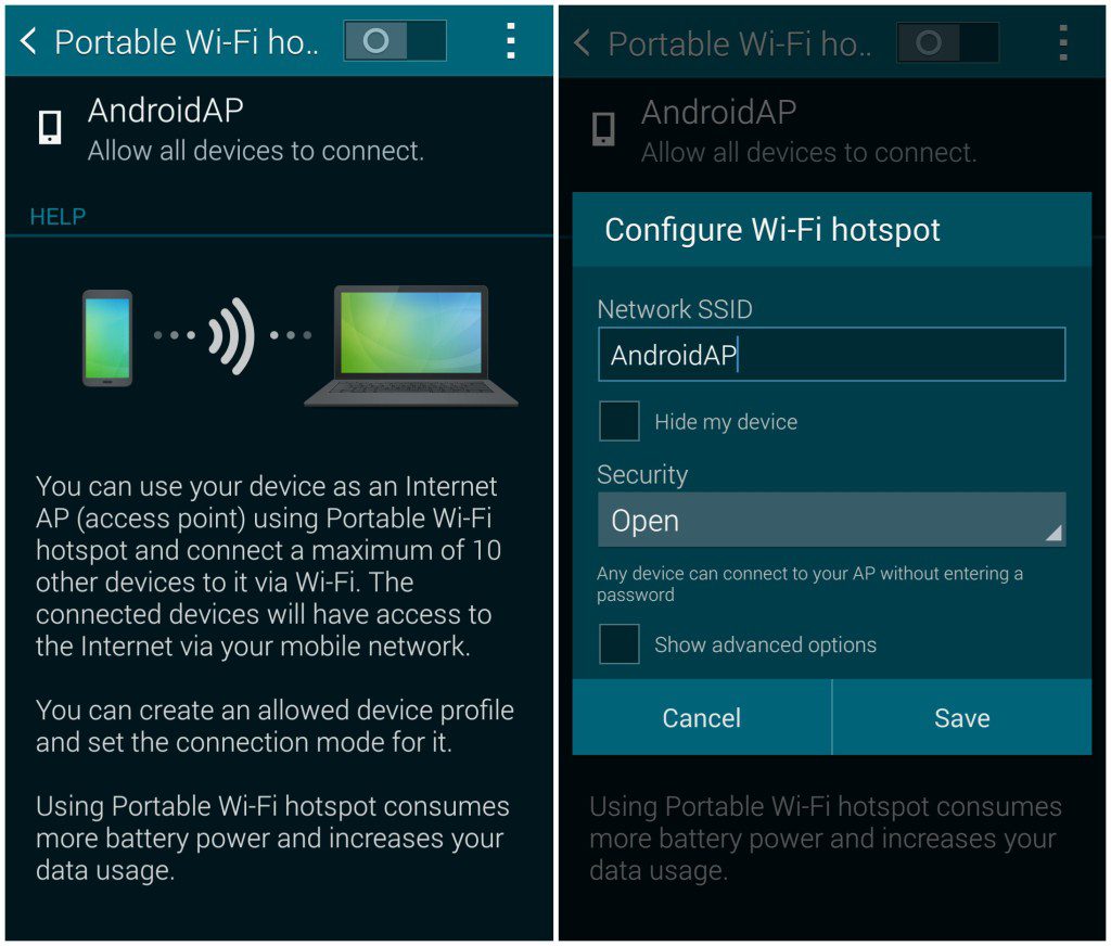 How To Use The Samsung Galaxy S5 As A Mobile Hotspot