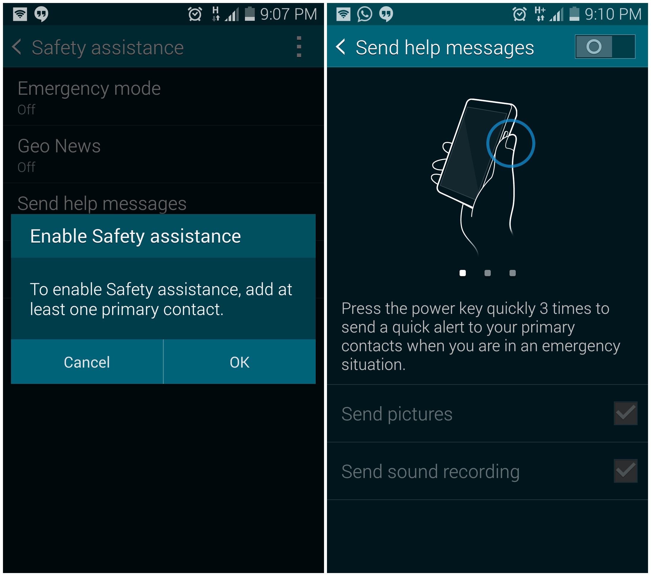 s5 safety assistance