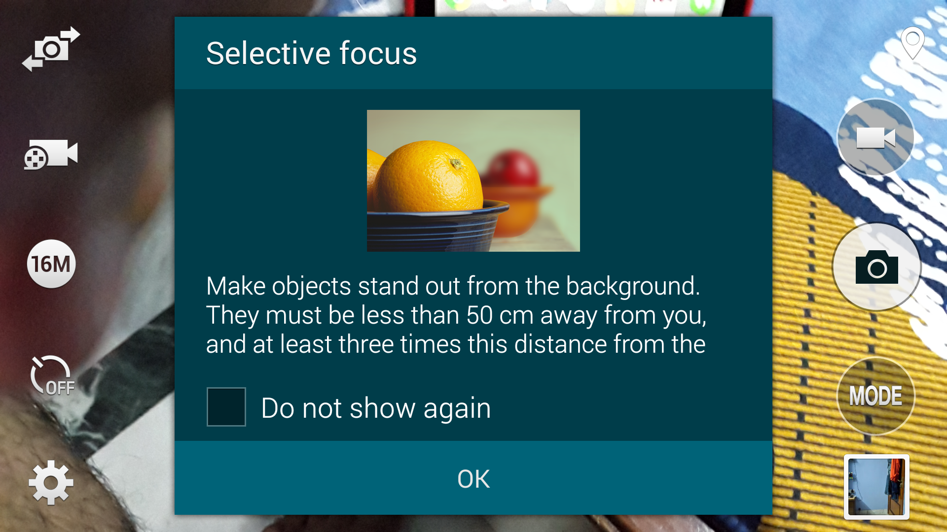 selective focus