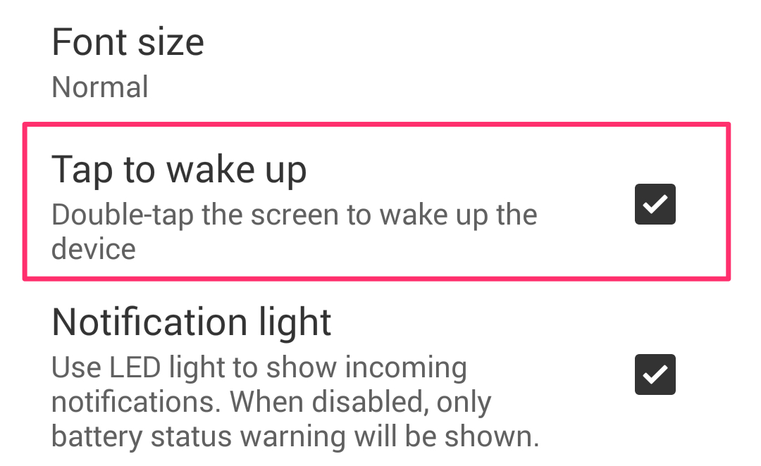Xperia z2 double tap wakeup