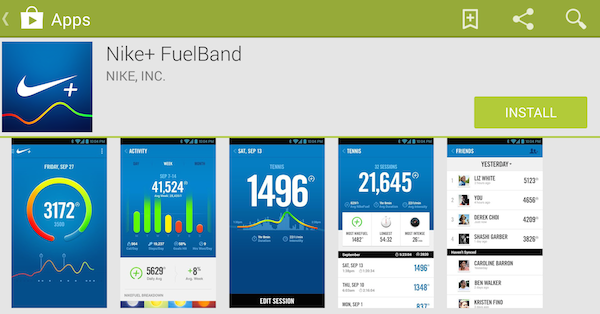 Bounce gap class Nike+ FuelBand app finally arrives in the Google Play Store