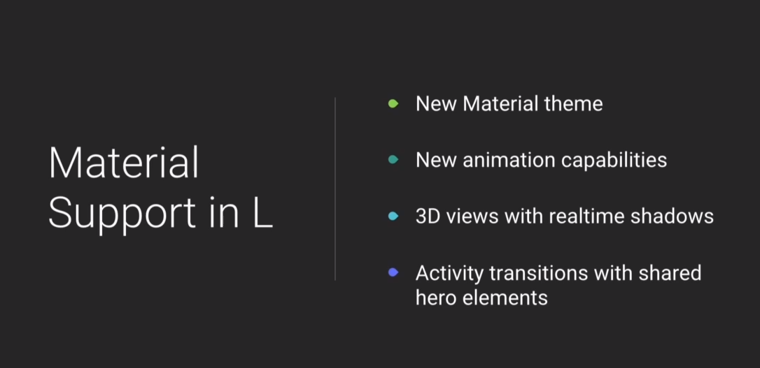 material support AndroidL