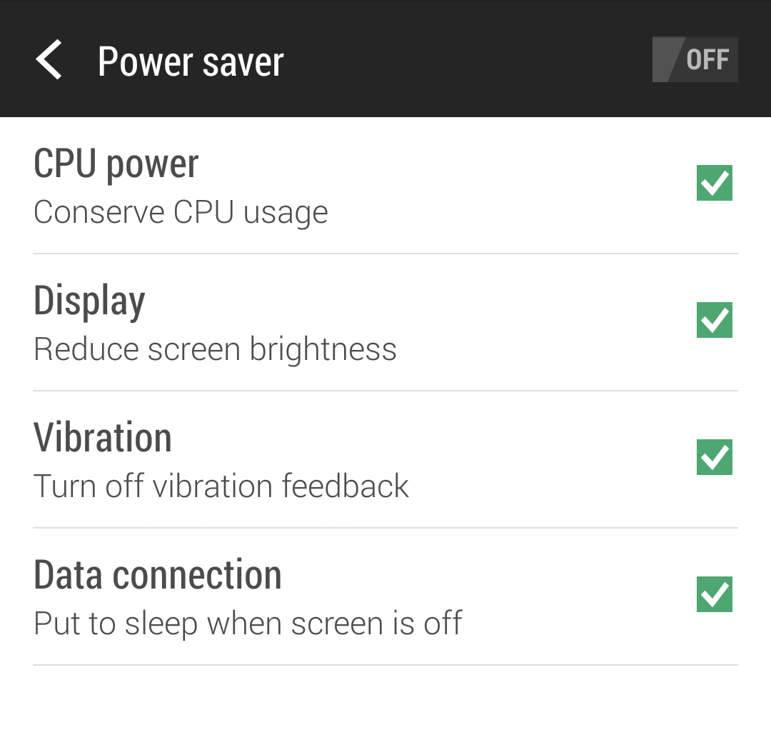 OneM8 Power saver