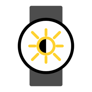 wear display brightness icon
