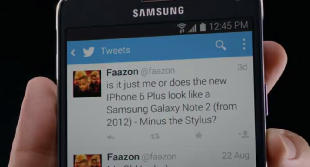 Sammy mocks iPhone