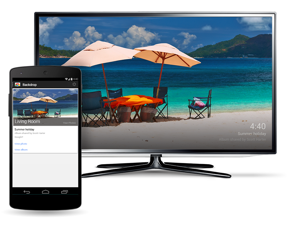 Chromecast backdrop