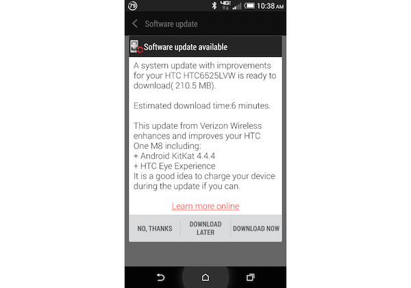 image HTC One M8 EYE update