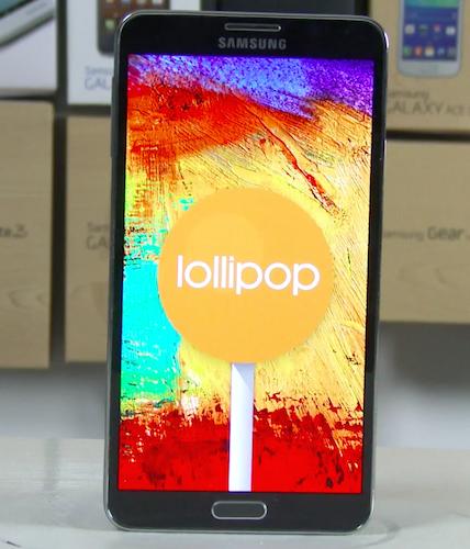 image galaxy note 3 Android 5.0