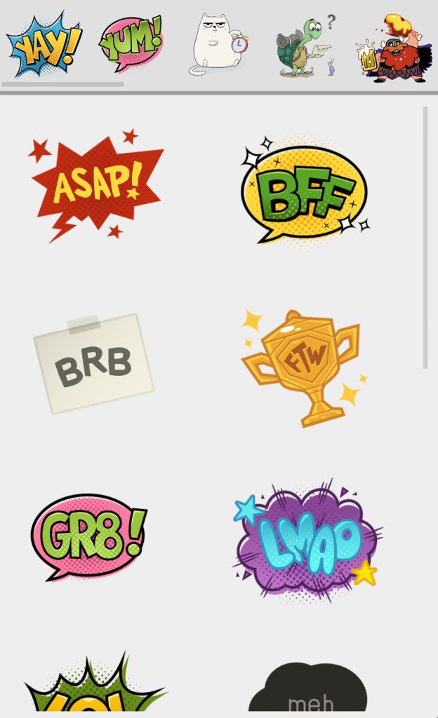 Stickers in Hangouts