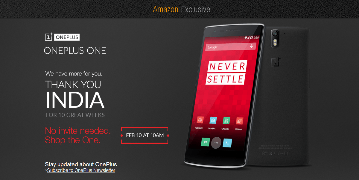 Amazon India selling the OnePlus One without any invite