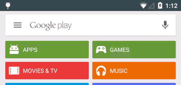 Play Store gets a new Search bar