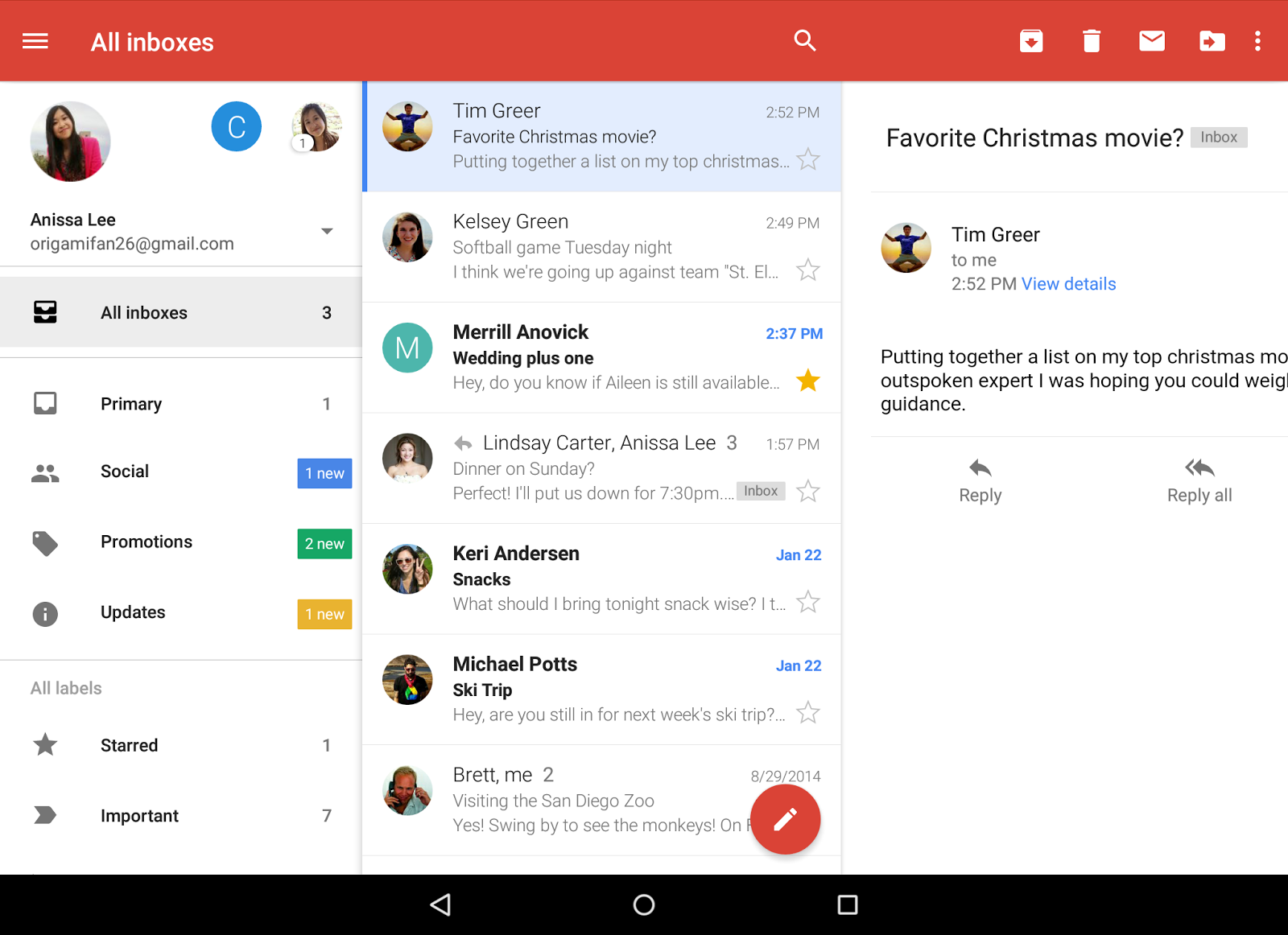 Gmail gets a unified Inbox