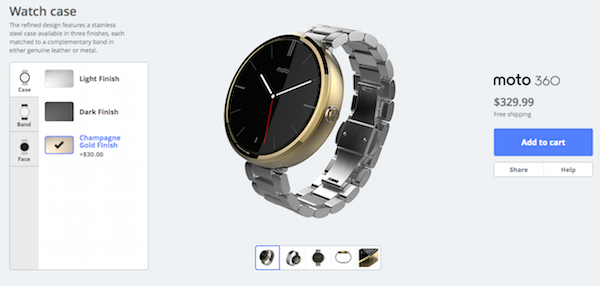 Moto 36o in Moto Maker