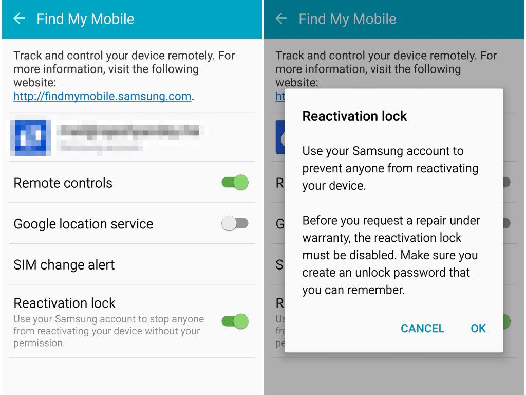 How To Enable Reactivation Lock On Samsung Galaxy S6 And Galaxy S6 Edge