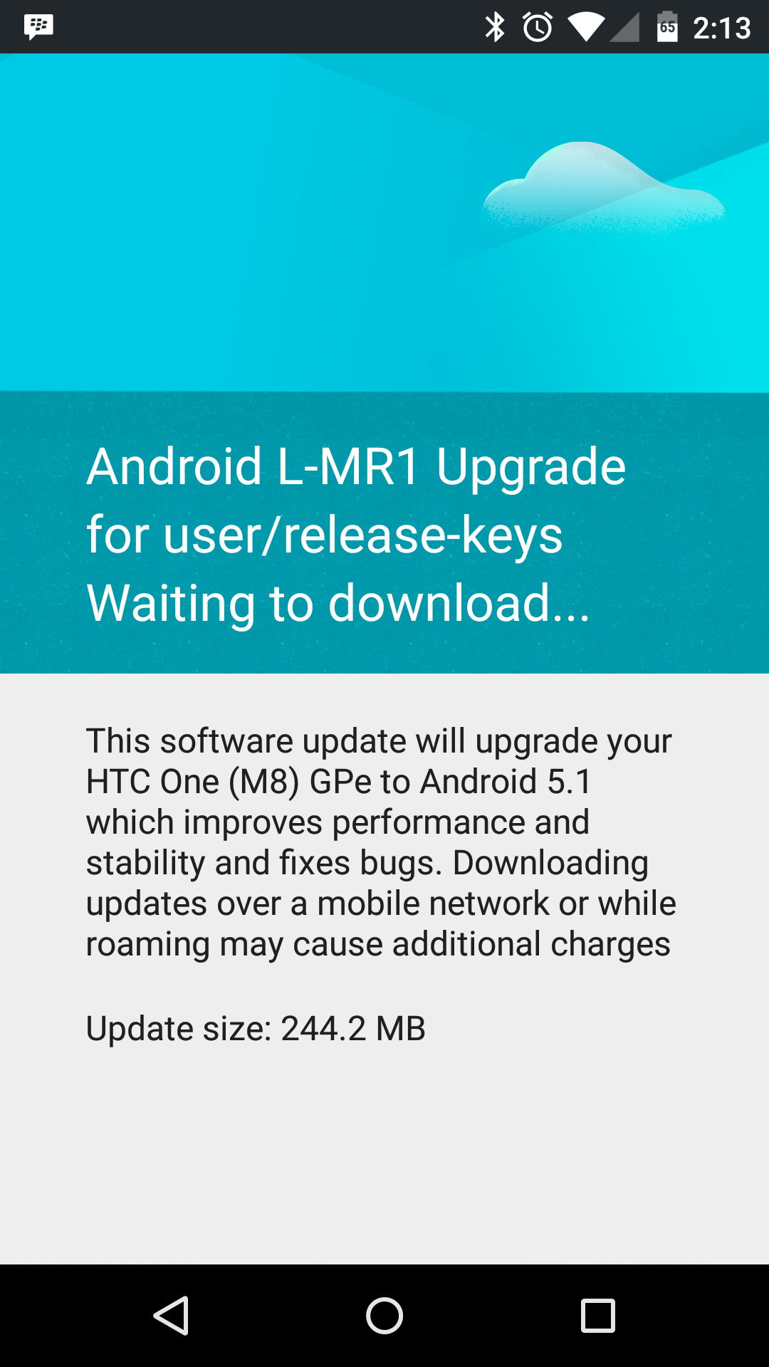 HTC One M8 GPe is now receiving the Android 5.1 update
