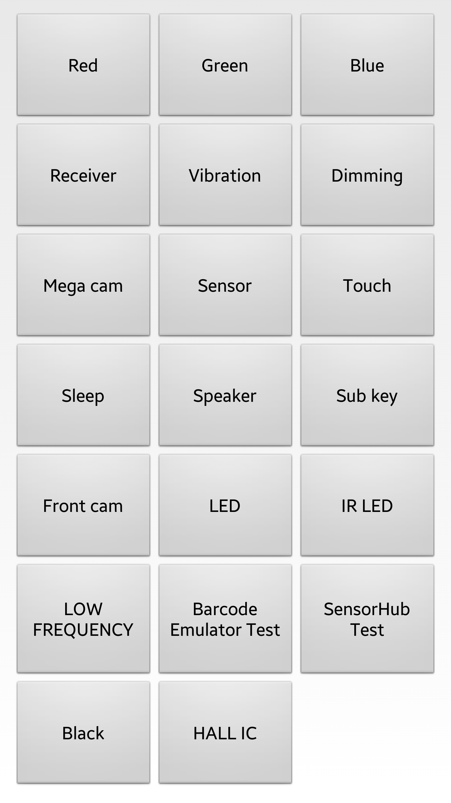 Galaxy S6 diagnostic menu