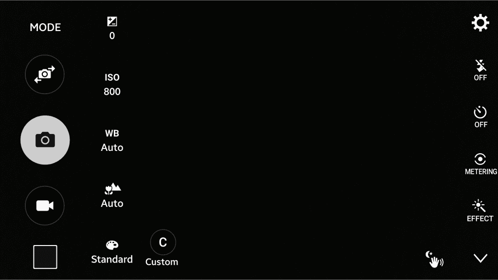 Galaxy S6 Pro camera mode