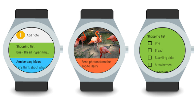 Google Keep Android Wear