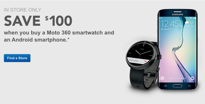 Moto 360 Best Buy $100 discount