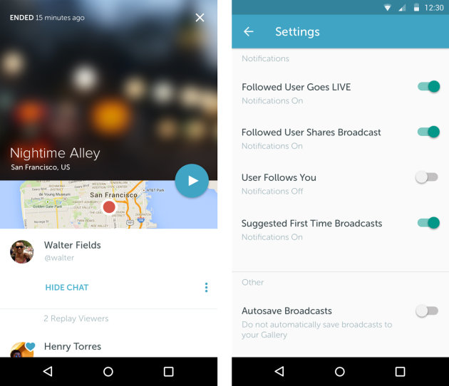 Periscope Android