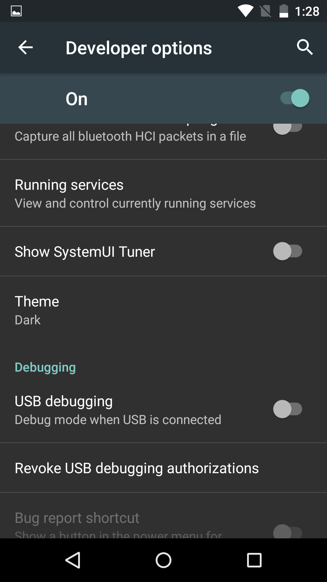 Dark theme in Android M