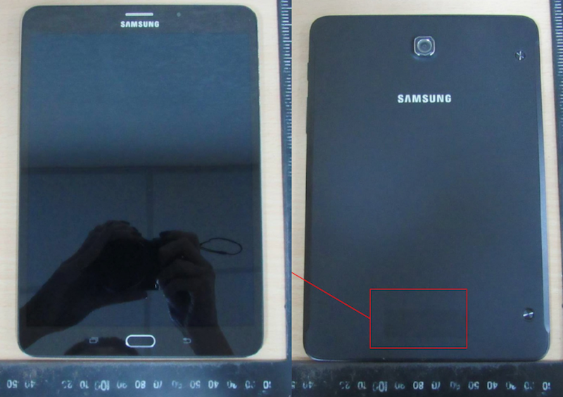Samsung Galaxy Tab S2 8.0 photos from FCC