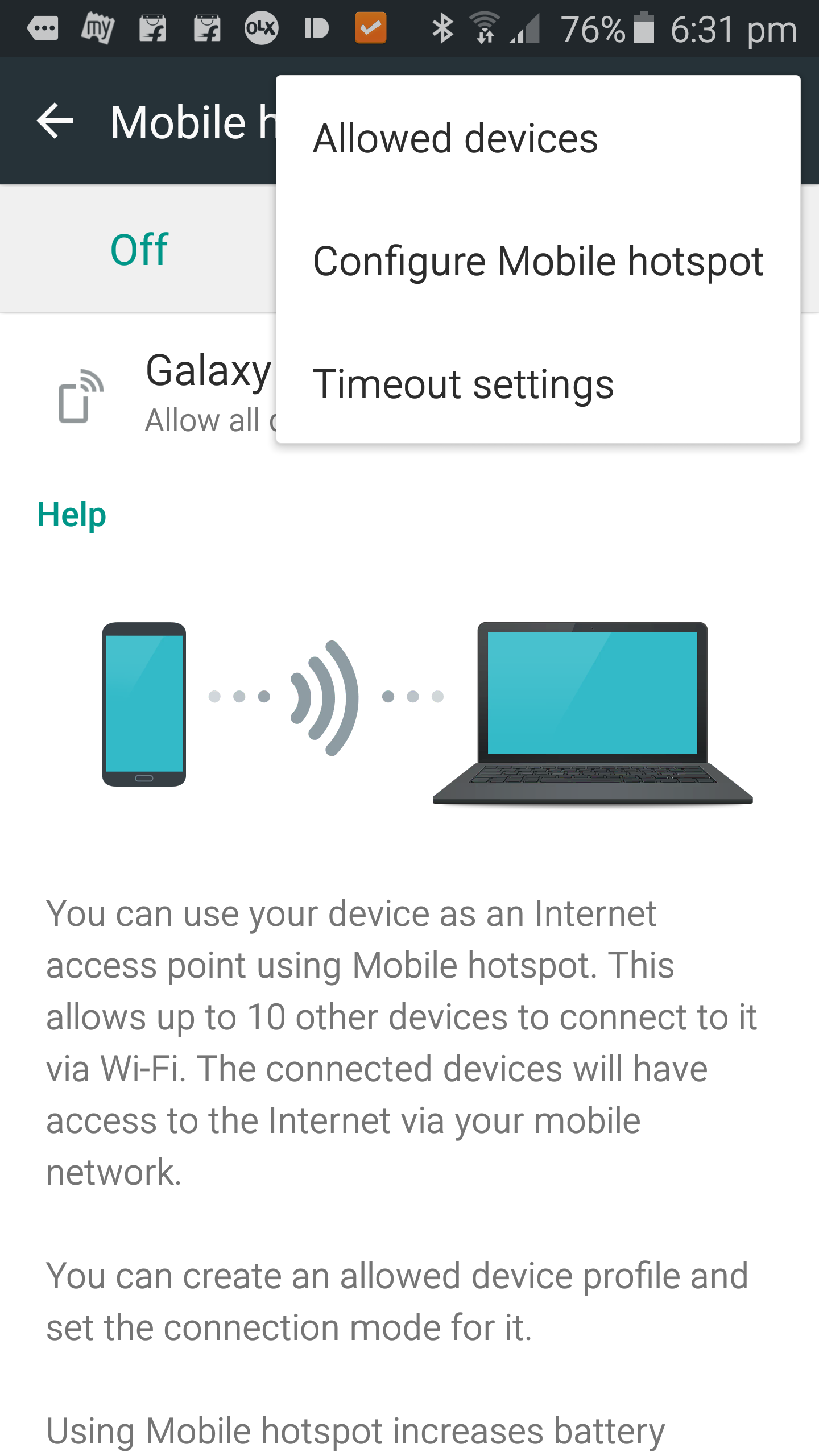 galaxy s6 mobile hotspot