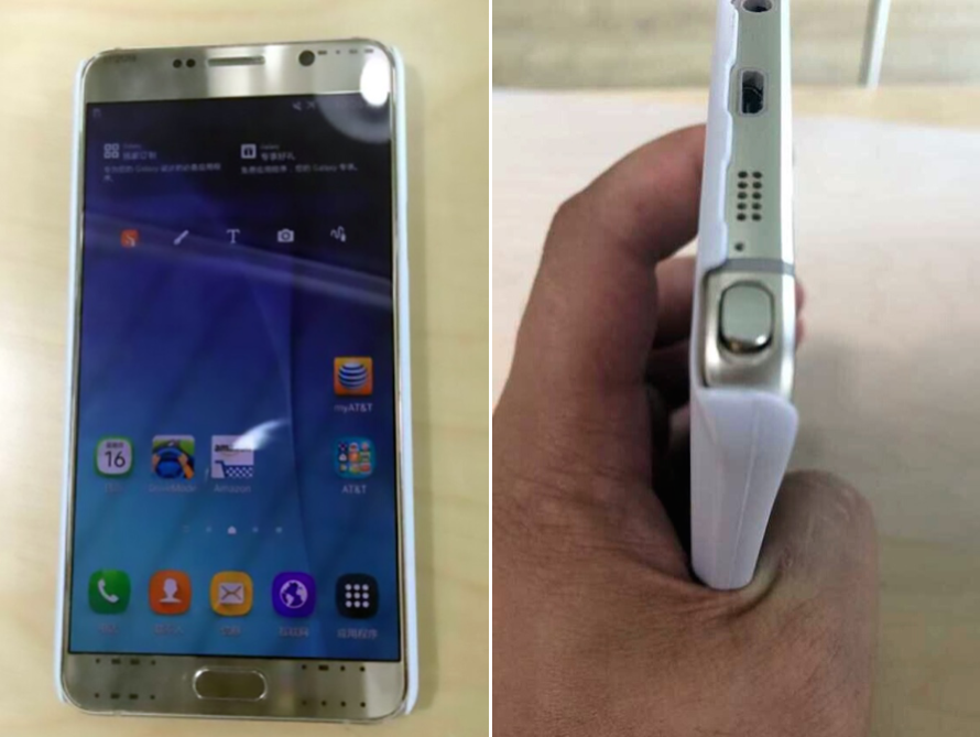 Galaxy Note 5 front and S Pen