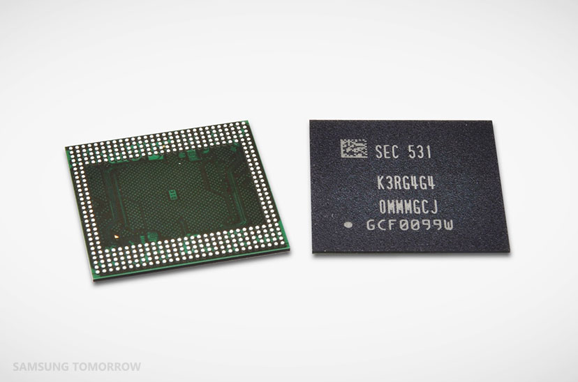 Samsung LPDDR4 RAM chip