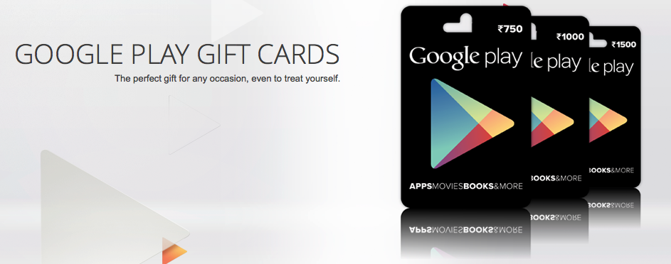Google Play gift card India