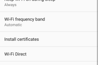 Wi-Fi Settings in Marshmallow