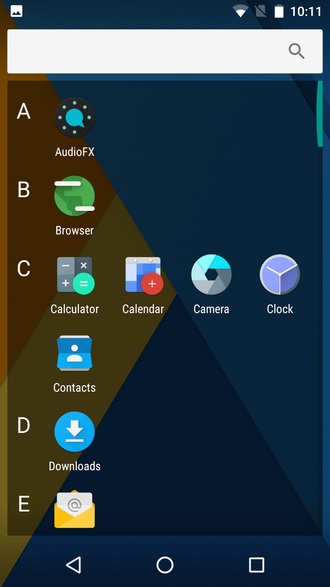 CM13 App Drawer