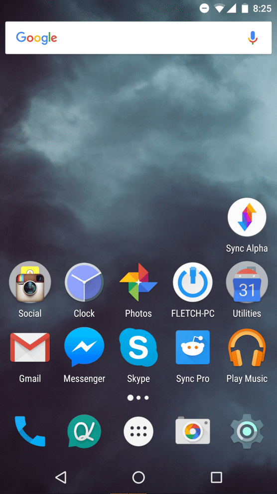 Google Now Launcher icon normalisation